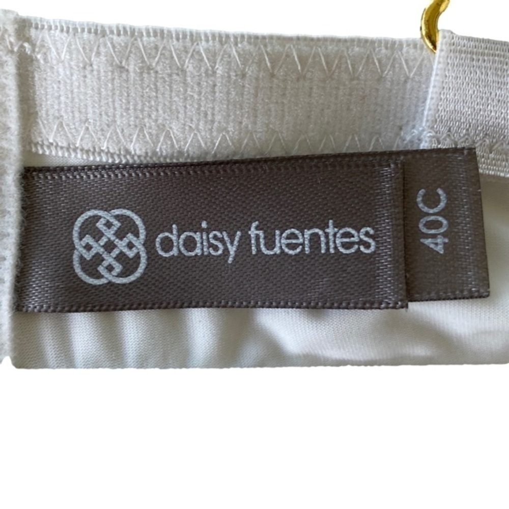 Daisy Fuentes Push-up Bra White Women’s Size 40C - Picture 3 of 4